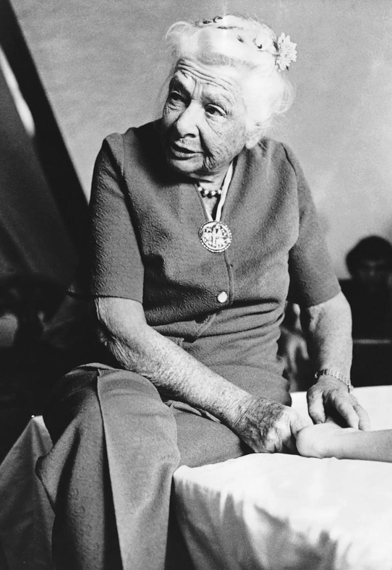 Photo of Dr Ida Rolf - must use copyright Photo courtesy of Certified Advanced Rolfer® David Kirk-Campbell